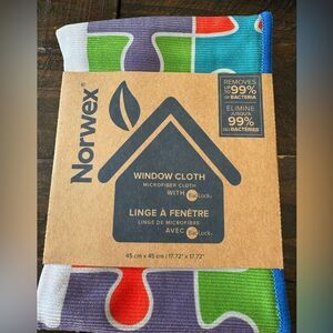 Norwex Window Cloth for Chemical Free Polishing Puzzle Print